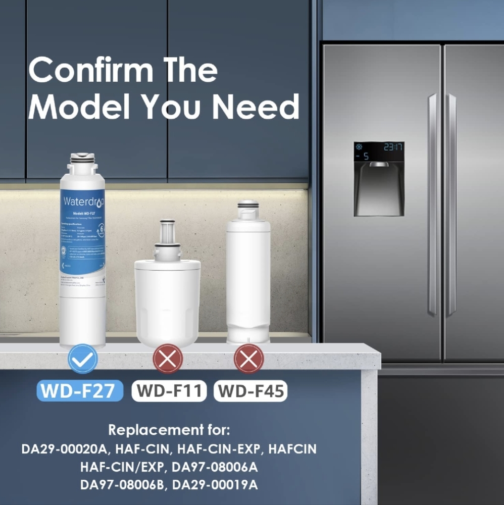 Two New Waterdrop DA29-00020B Refrigerator Water Filter, Replacement  - Picture 6 of 7